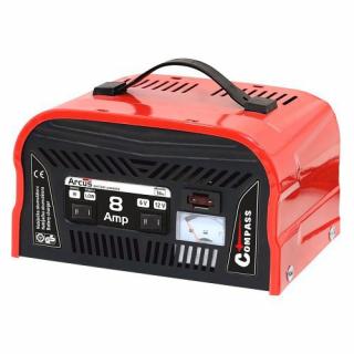 Celokovová nabíječka akumulátoru 8Amp 6/12V TÜV/GS