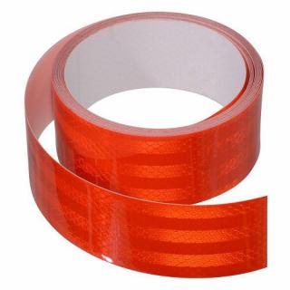 Červaná samolepící páska reflexní, 5m x 5cm
