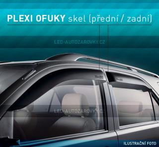 Deflektory na okna BMW X3, 5dv., r.v. 05-, + zadní