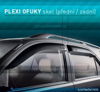 Deflektory na okna Chevrolet Trax, 5D, r.v.13- + zadní