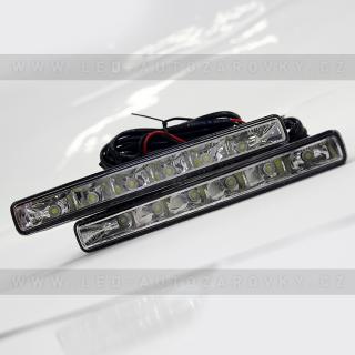 Diodová světla pro denní svícení 6 LED (6W)
