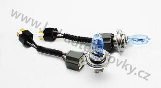 HOD autožárovky H7 5500K, 12V 100W, 2ks + ZDARMA keramické patice s kabeláží!