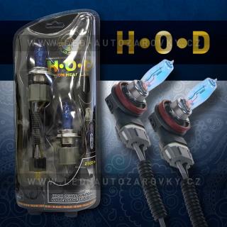 HOD žárovky H4 5500K, 12V 55/60W,  2ks + ZDARMA keramické kabely -doporučujeme!