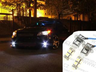 LED žárovka 12V s paticí H3, 9 SMD LED, 1ks