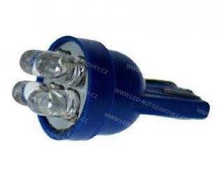 Parkovací světlo - 4 x LED MODRÉ - bezpaticové, blikající, sada 2ks