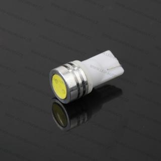 Parkovací světlo T10 - 1 x 1W High Power LED SMD BÍLÉ - bezpaticové, 1ks