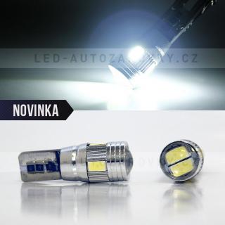 Parkovací světlo T10 (W5W), CAN-BUS, 6xSMD, bílé 1ks