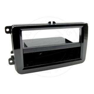 Rámeček pro autorádia 1/2DIN - SEAT/ŠKODA/VW (2003-&gt;)-černá lesk. (PF-2239 2PRO)
