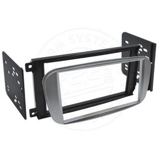 Rámeček pro autorádia 2DIN - FORD Mondeo/Focus/C/S-MAX/Galaxy (2006-&gt;)- stříbrná