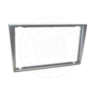 Rámeček pro autorádia 2DIN-OPEL Agila/Omega/Vivaro a jiné (00-&gt;) - stříbrná
