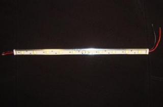 SMD LED modul v hliníkovém pouzdře, 10 SMD LED, barva bílá, 1ks