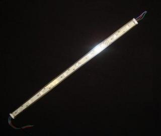 SMD LED modul v hliníkovém pouzdře, 10 SMD LED, barva RGB, 1ks