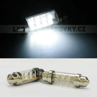 Sufitka bílá, 8 LED, 41mm, 1ks