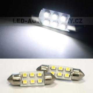 Sufitka bílá - Super 6xSMD LED, 39mm