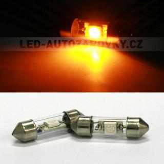 Sufitka žlutá - Super Light, 1x SMD LED, 31mm