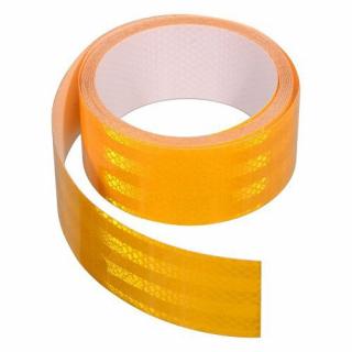 Žlutá samolepící páska reflexní, 5m x 5cm