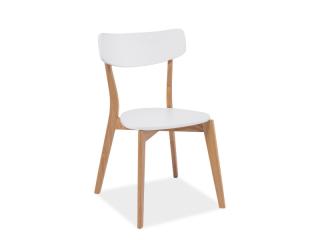 AKCE Bílá dřevěná židle MOSSO II.jakost