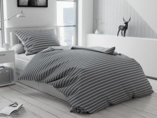 Bavlněné povlečení Caprivi šedé knoflík Rozměr povlečení: 70x90 cm, 140x200 cm