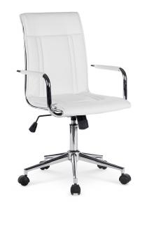 Bílá kancelářská židle BELLO 2 z Eko kůže