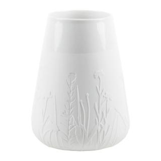 Bílá porcelánová váza FLORAL GRASSES