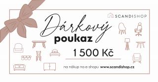 Dárkový poukaz na 1500 Kč Forma poukazu: Elektronický