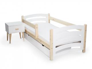 Dětská postel Mela 80 x 160 cm Matrace: Bez matrace, Rošt: Bez roštu