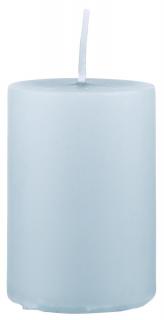 Modrá sloupová svíčka SKY GREY 6cm