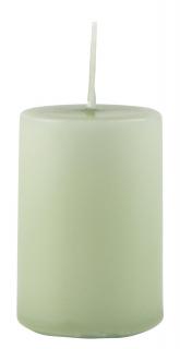 Zelená sloupová svíčka LIGHT GREEN 6cm