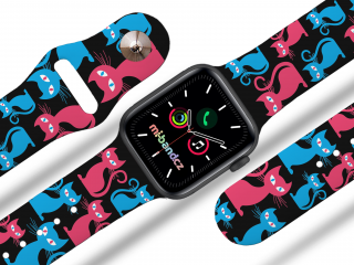 Apple watch řemínek Barevné kočky Rozměr: 42/44/45mm