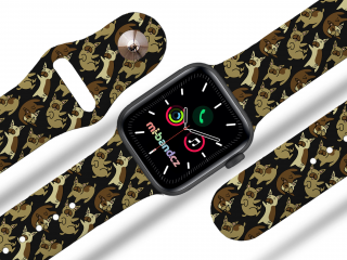 Apple watch řemínek Buldoci Barva: Černá, Rozměr: 38/40/41mm