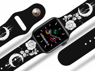 Apple watch řemínek Černá růže barva pásku: černá, Rozměr: 42/44/45/49mm