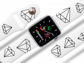 Apple watch řemínek diamant barva pásku: bílá, Rozměr: 38/40/41mm