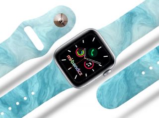 Apple watch řemínek Modrý mramor Rozměr: 42/44/45mm