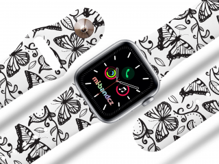 Apple watch řemínek Motýli Rozměr: 42/44/45/49mm