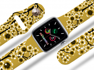 Apple watch řemínek Sakura zlatá Rozměr: 42/44/45/49mm