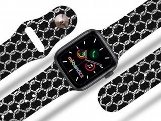 Apple watch řemínek Síť Barva: Černá, Rozměr: 38/40/41mm