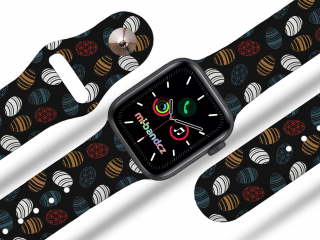 Apple watch řemínek Vajíčka Barva: Černá, Rozměr: 42/44/45/49mm