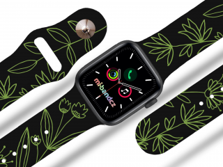 Apple watch řemínek Zelený svět barva pásku: černá, Rozměr: 38/40/41mm