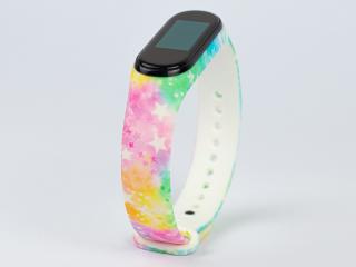 Duhové hvězdičky náhradní náramek pro Mi Band 3/4