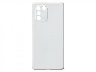 Jednobarevný kryt bílý na Samsung Galaxy S10 Lite 2020