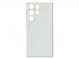 Jednobarevný kryt bílý na Samsung Galaxy S23 Ultra