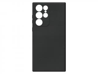 Jednobarevný kryt černý na Samsung Galaxy S22 Ultra