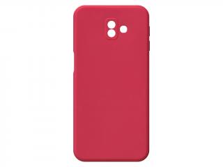 Jednobarevný kryt červený na Samsung Galaxy J6 Plus