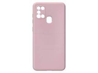 Jednobarevný kryt pískově růžový na Samsung Galaxy A21S