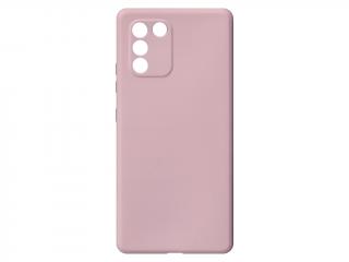 Jednobarevný kryt pískově růžový na Samsung Galaxy S10 Lite 2020