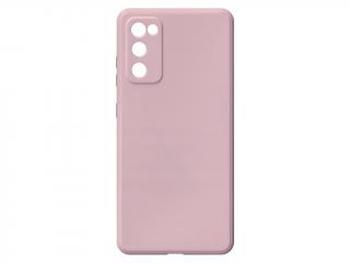 Jednobarevný kryt pískově růžový na Samsung Galaxy S20 Lite