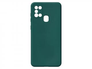 Jednobarevný kryt tmavě zelený na Samsung Galaxy A21S