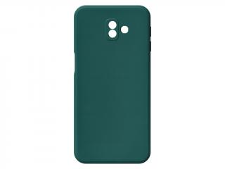 Jednobarevný kryt tmavě zelený na Samsung Galaxy J6 Plus