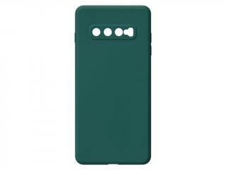 Jednobarevný kryt tmavě zelený na Samsung Galaxy S10 Plus