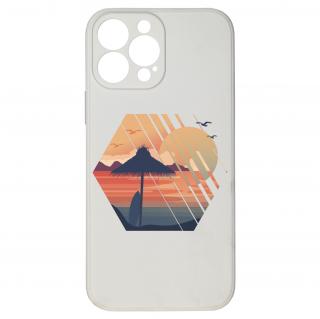 Kryt Západ slunce bílý pro iPhone 13 Pro Max